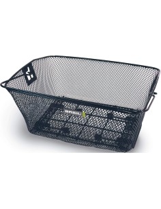 Basil mand Como + klemsysteem 22L zwart 42x31x17cm