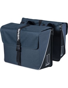 Basil fietstas dubbel Forte blue black 35L