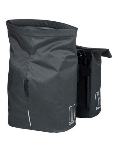 Basil fietstas dubbel City zwart 28-32L