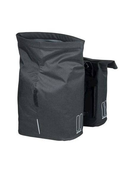 Basil fietstas dubbel City zwart 28-32L