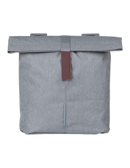 Basil fietstas dubbel City grey melee 28-32L