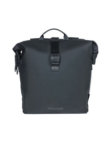 Basil fietstas dubbel SoHo Nordlight night zwart 41L