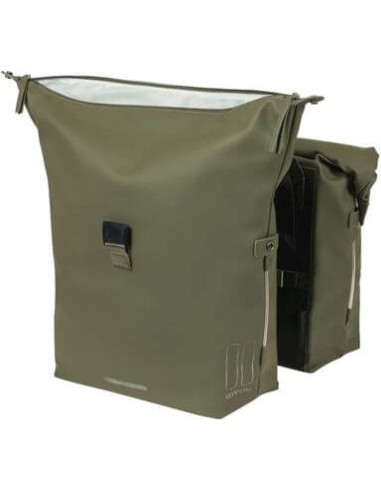 Basil fietstas dubbel SoHo Nordlight moss groen 41L