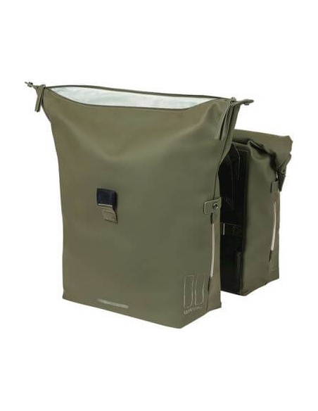 Basil fietstas dubbel SoHo Nordlight moss groen 41L