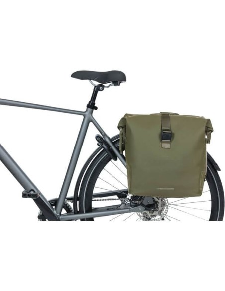 Basil fietstas dubbel SoHo Nordlight moss groen 41L