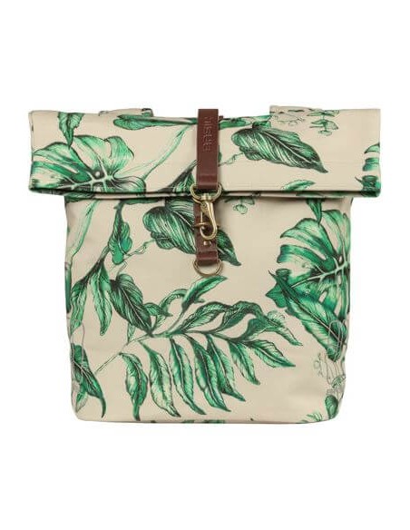 Basil fietstas dubbel Ever-Green sandshell beige 28-32L