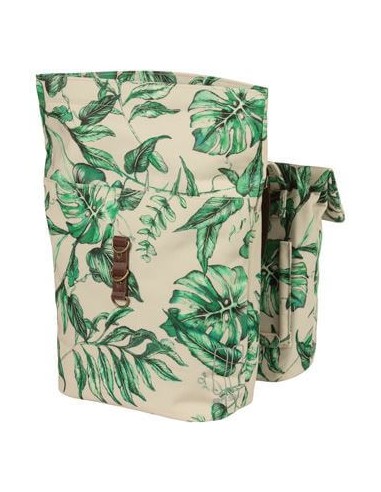 Basil fietstas dubbel Ever-Green sandshell beige 28-32L