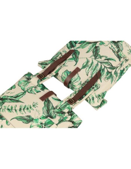 Basil fietstas dubbel Ever-Green sandshell beige 28-32L