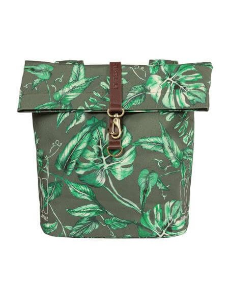 Basil fietstas dubbel Ever-Green thyme groen 28-32L
