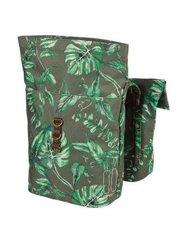 Basil fietstas dubbel Ever-Green thyme groen 28-32L