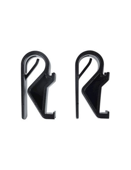Basil Hook on system sports set van 2 haken zwart
