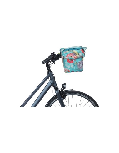Basil mand front Bloom Field Carry All KF 15L blue