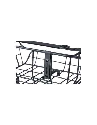 Basil mand Portland voorop 25L mat zwart 36x43x22cm