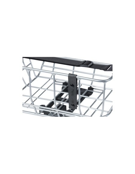 Basil mand Portland achterop MIK 25L chroom 36x43x22cm