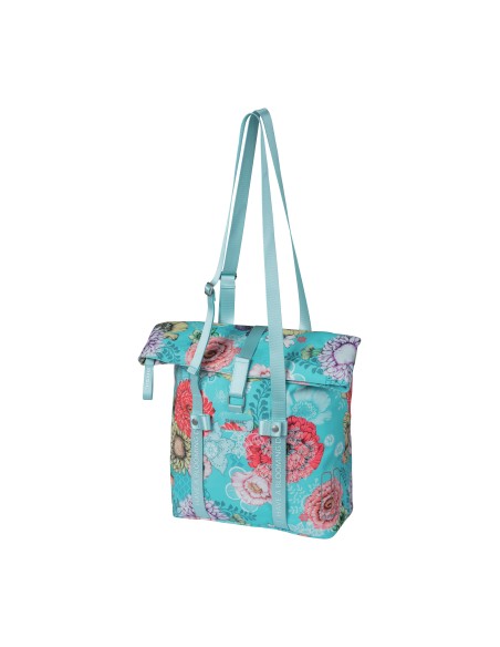 Basil shoppertas Bloom Field blue 15-20L