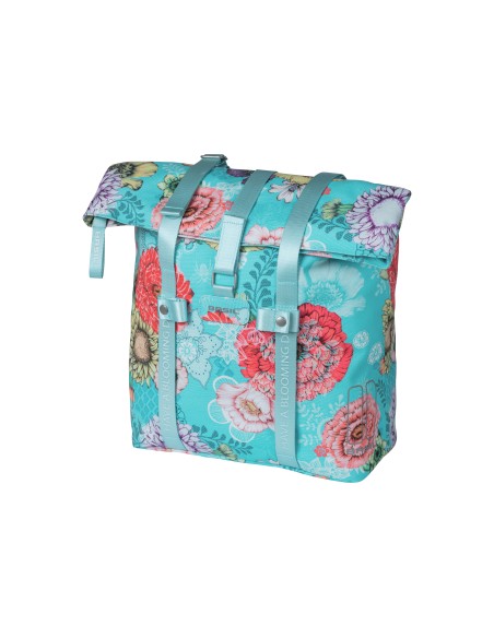 Basil shoppertas Bloom Field blue 15-20L