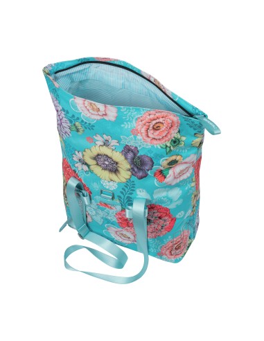Basil shoppertas Bloom Field blue 15-20L
