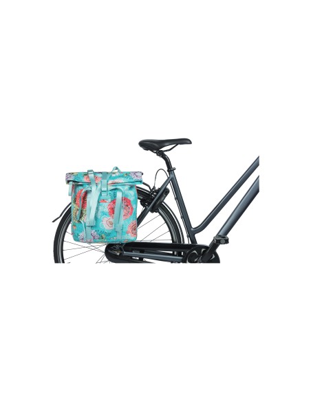 Basil shoppertas Bloom Field blue 15-20L