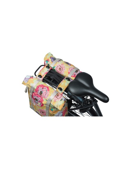 Basil fietstas dubbel Bloom Field yellow MIK 28-35L