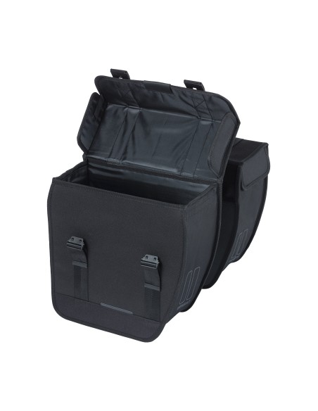 Basil fietstas dubbel Tour XL zwart 35L