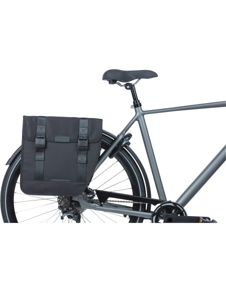 Basil fietstas dubbel Tour XL zwart 35L