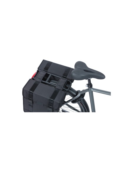 Basil fietstas dubbel Tour XL zwart 35L