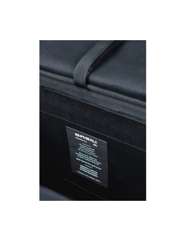 Basil fietstas dubbel Kavan Eco Classic Rounded zwart 46L