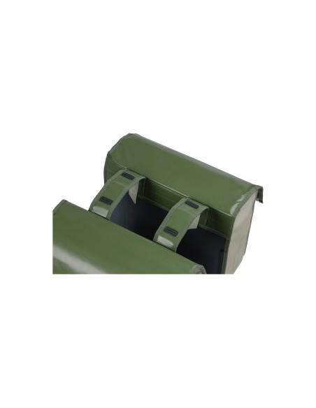 Basil fietstas dubbel Urban load moss green / sand 48-53L