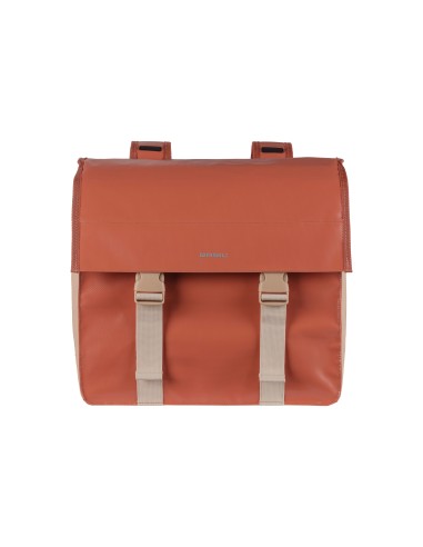 Basil fietstas dubbel Urban load terra red/rose 48-53L