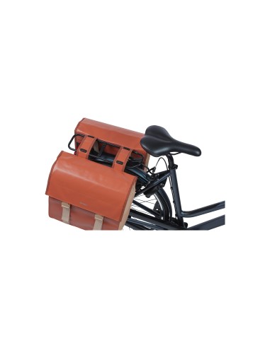 Basil fietstas dubbel Urban load terra red/rose 48-53L