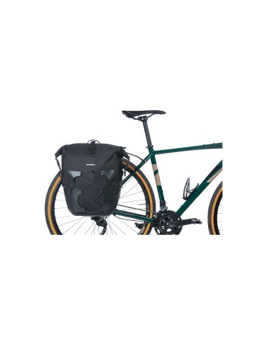 Basil fietstas enkel Navigator L Waterproof zwart 25-31L