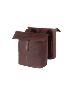 Basil fietstas dubbel City roasted brown 28-32L