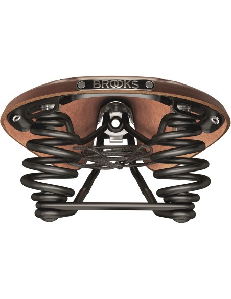 Brooks zadel Flyer Carved Antique Brown