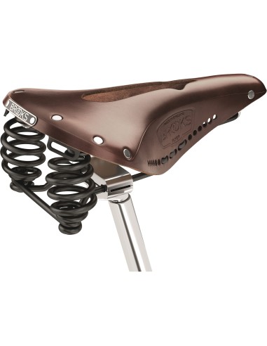 Brooks zadel Flyer Carved Antique Brown