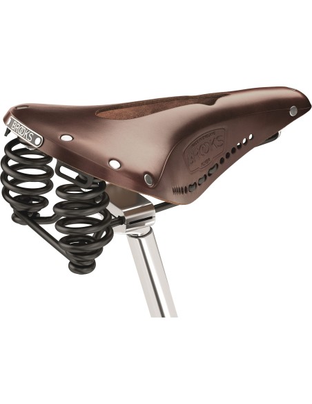 Brooks zadel Flyer Carved Antique Brown