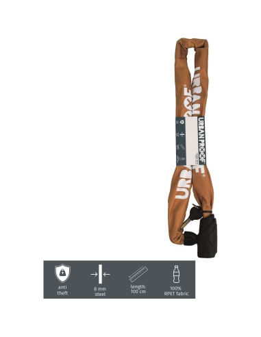 Urban Proof kettingslot 100/8 Recycled okergeel