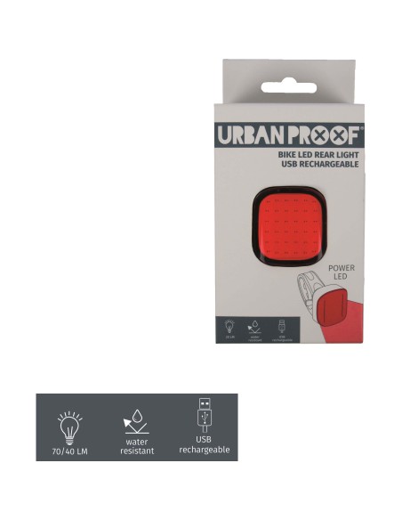 Urban Proof achterlicht led usb