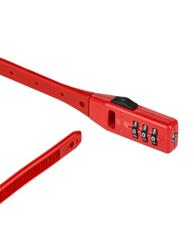 Kryptonite kabelslot code Click Lock Combo rood