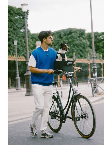 Kvisp hondenfietsmand met harnas M midnight gray