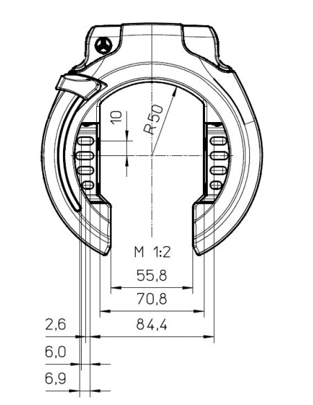 Trelock slotenset RS 453 BAL NAZ + ZR 355 100/6 tas