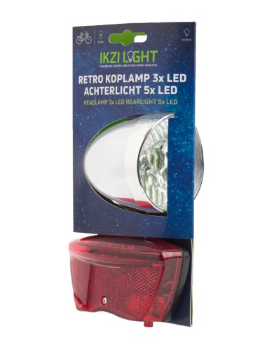 IKZI Light verlichtingsset Retro batterij chroom