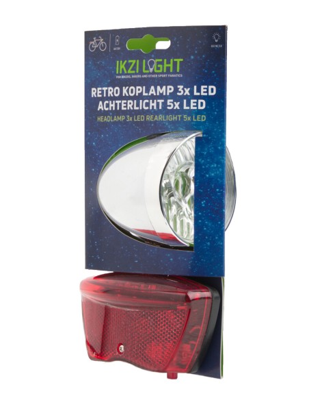 IKZI Light verlichtingsset Retro batterij chroom