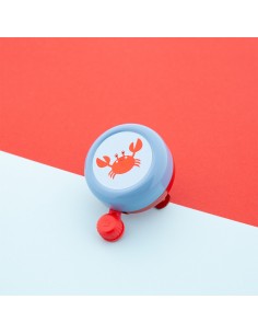 Widek bel Explorer Clappy Crab rood/blauw op kaart