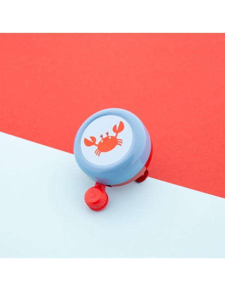 Widek bel Explorer Clappy Crab rood/blauw op kaart