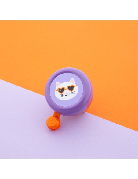 Widek bel Explorer Funky Cat oranje/paars op kaart