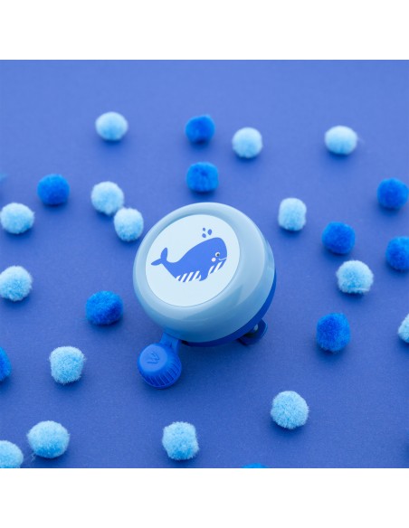 Widek bel Explorer Splashy Whale blauw op kaart