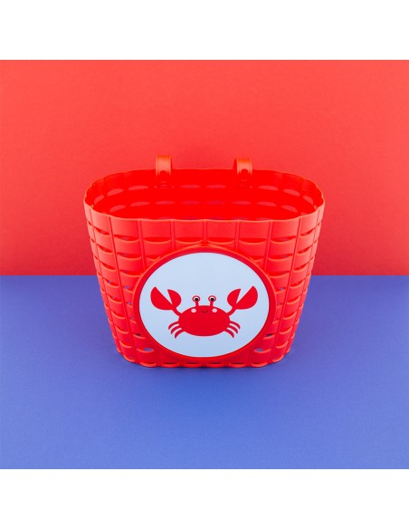 Widek fietsmandje Explorer Clappy Crab rood