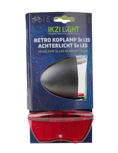 IKZI Light verlichtingsset Retro batterij zwart