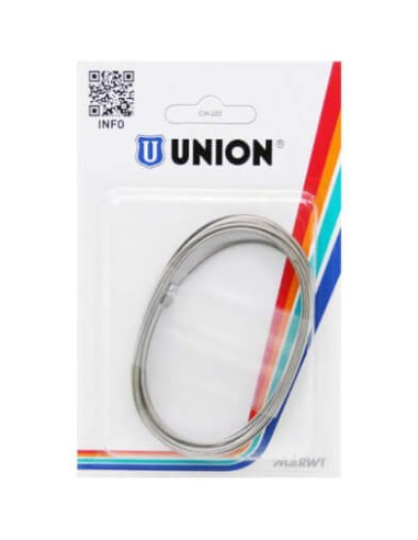 Union schakel binnenkabel rvs 2 nippels