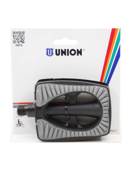 Union pedalen 808 anti-slip zwart grijze inleg op kaart